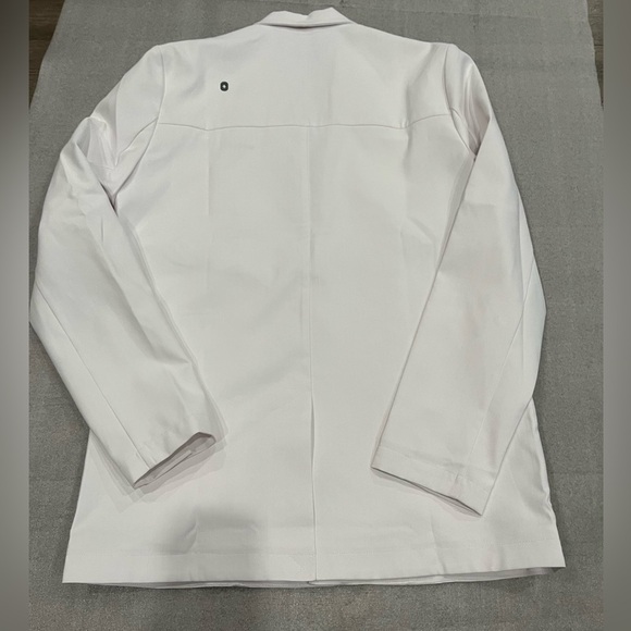 [S]Figs Classic Men Harlem White Slim Short Lab Coat Jacket - Picture 10 of 16